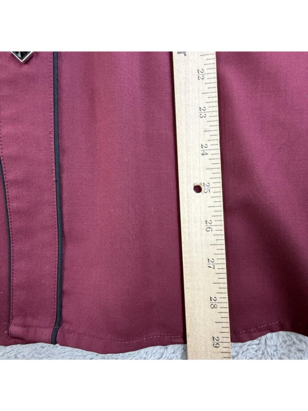 Wrangler Shirt Mens XL Red Colorblock Western Snap Long Sleeve Embroidered Yoke - Picture 15 of 16